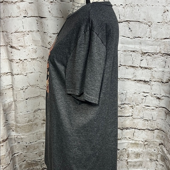 Women’s “Thankful” Graphic Tee Charcoal Gray Fall T-Shirt XXL - Picture 5 of 8